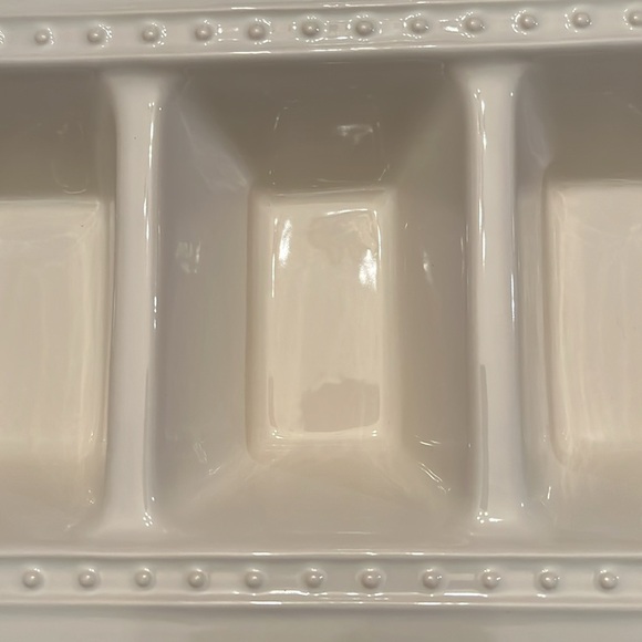 Nora Fleming Pearl Dot Divided Stoneware Dish - Picture 7 of 16